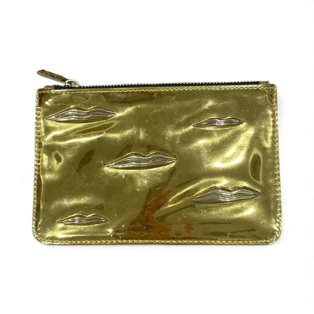 NARS Gold Metallic Lip-Embossed Clutch